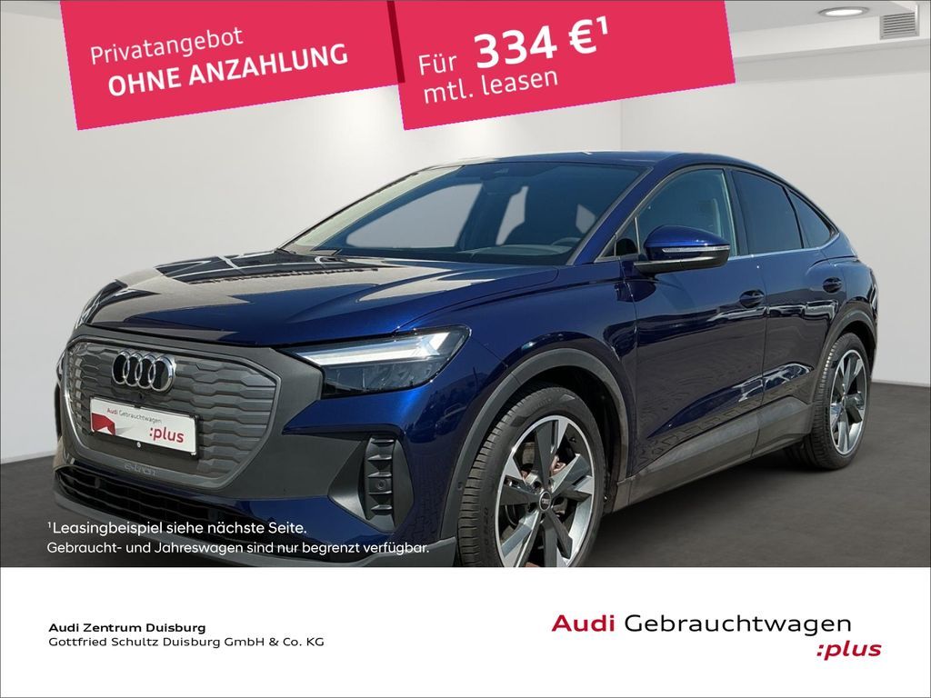 Audi Q4 e-tron Sportback HUD Digitales Cockpit LED AC Leasing