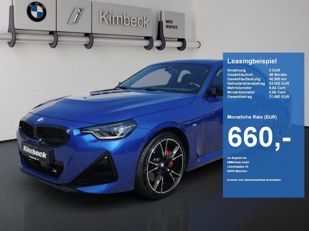 BMW M240i xDrive Coupé M SPORT PRO ACC HeadUp 360° Leasing