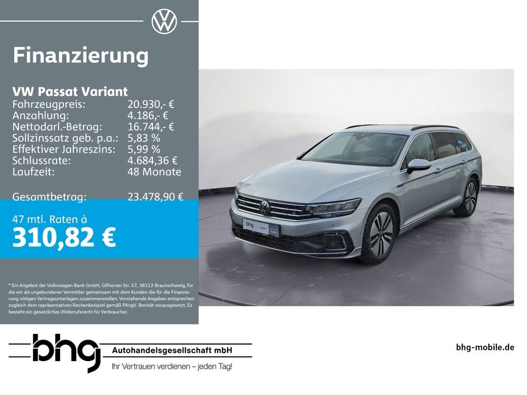 Volkswagen Passat Variant GTE 1,4 l eHybrid OPF DSG Leasing