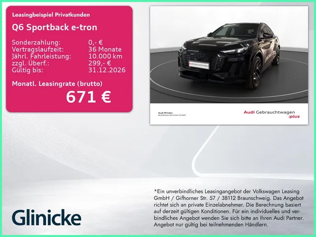 Audi Q6 Sportback e-tron qu. S line Luft AHK LED LM 2