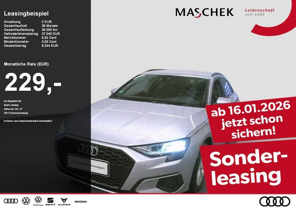 Audi A3 Sportback 30 TDI VCplus Standh Naviplus Parka Leasing