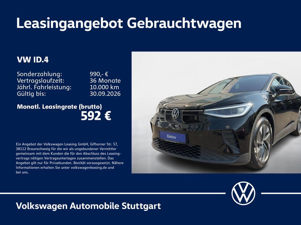 Volkswagen ID.4 Pro Performance 82 kWh AHK Standh. Wärmep. Leasing