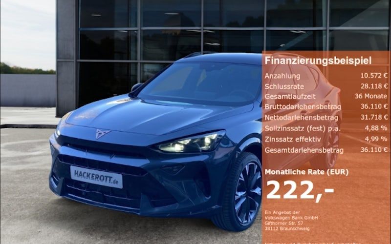 Cupra Formentor 1.5 ETSI MHEV 110kW DSG 5dr Auto kaufen