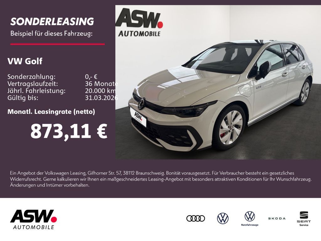 Volkswagen Golf GTE 1.5 eHybrid DSG *Leder AHK WKR PANO* Leasing