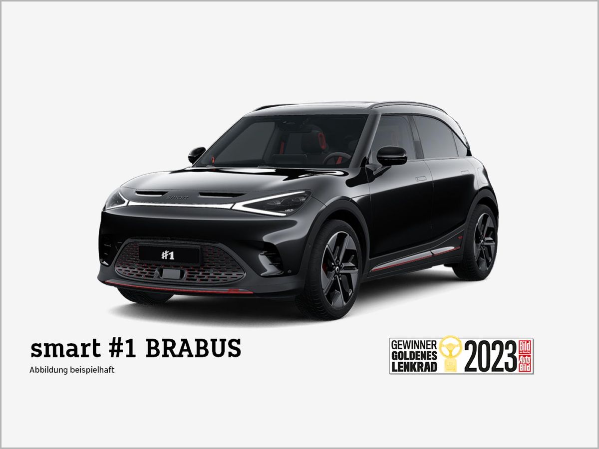 smart #1 BRABUS MY27❗️inkl. 6.000€ E-Prämie Anzahlung¹❗️(Allrad/Wärmepumpe/Ambient/Head-up/Soundsystem/Pano/L Leasing
