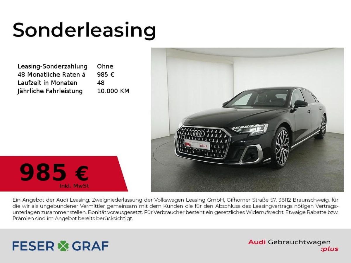 Audi A8 Lang 50 TDI quattro tiptronic Massage/ B&O/ H Leasing