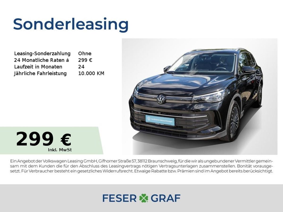 Volkswagen Tiguan 2.0 TDI Goal ACC AHK LED+ Nav Sitzh. 360° Leasing