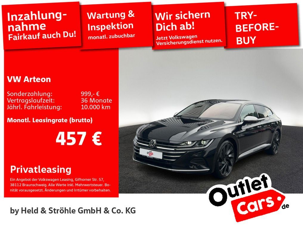 Volkswagen Arteon SB Elegance 2.0TDI 4M AHK LEDER PANO STHZ Leasing