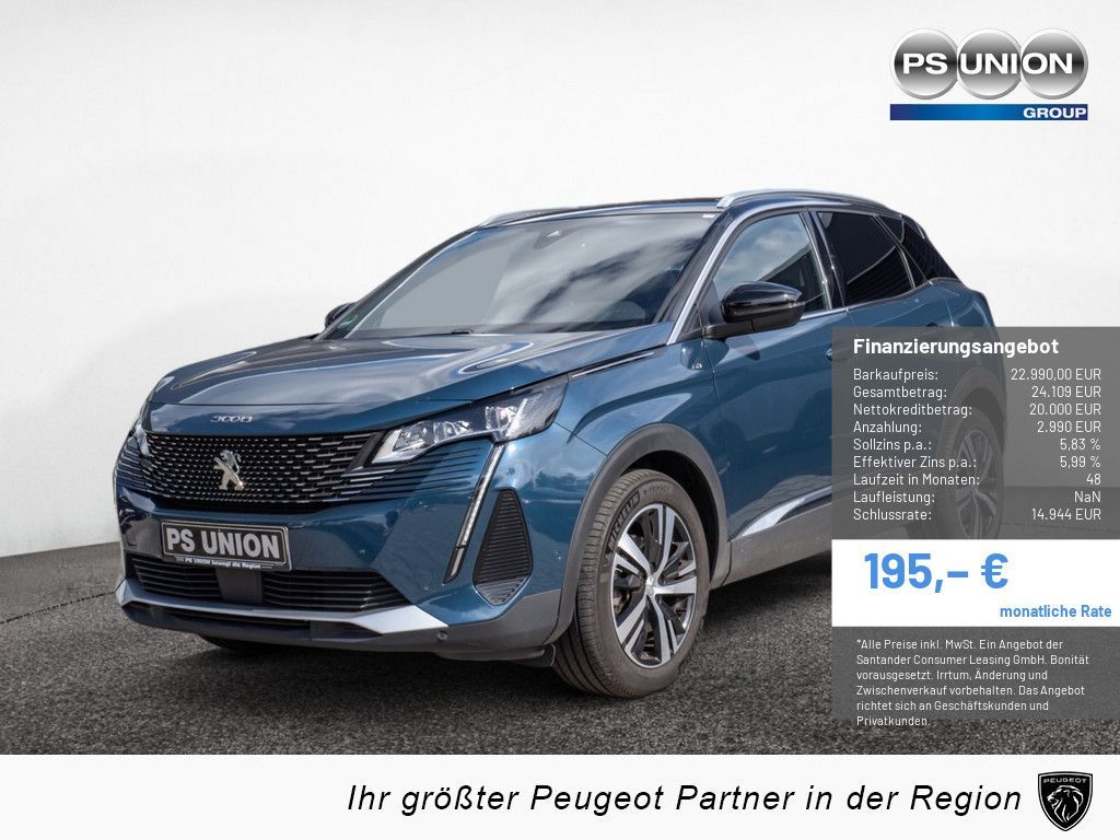 Peugeot 3008 1.2 GT EAT8 SHZ RÜCKFAHRKAMERA NAVI ACC Leasing