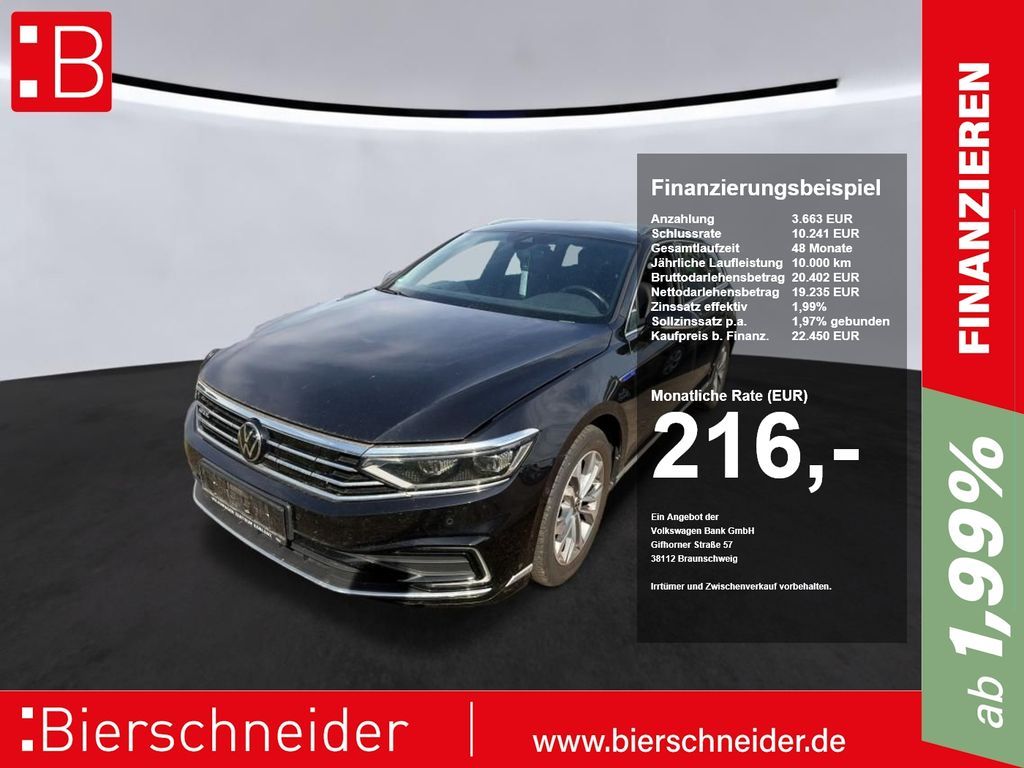 Volkswagen Passat Variant GTE 1.4 eHybrid DSG IQ.LIGHT AHK Leasing
