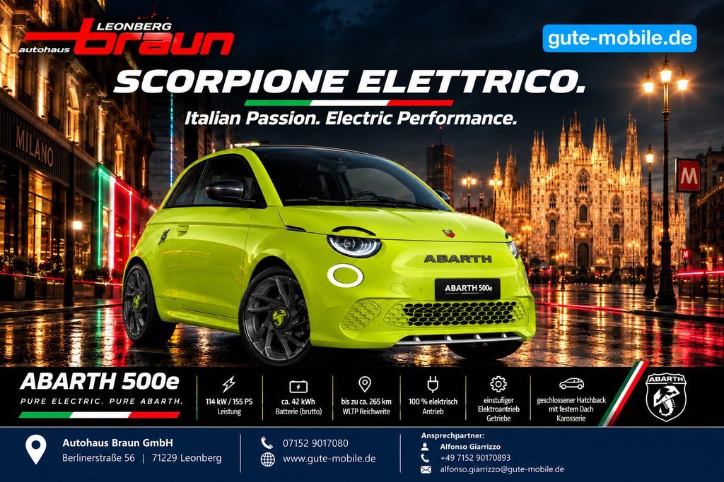 Abarth 500E 42 kWh | Bestellaktion | Herbst-Special! Leasing