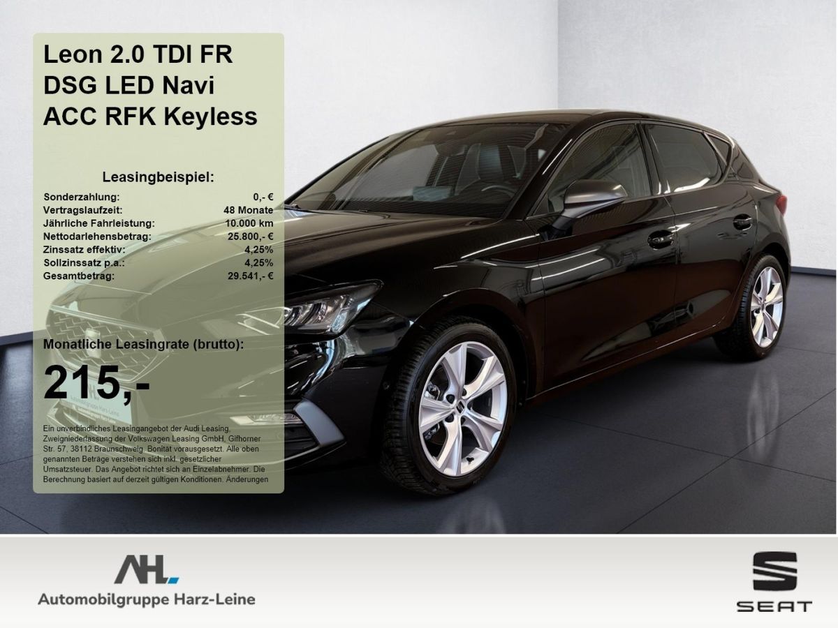 Seat Leon 2.0 TDI FR DSG LED Navi ACC RFK Keyless ACC Leasing