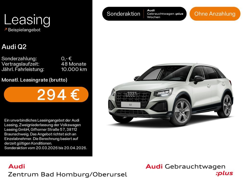 Audi Q2 Advanced 35 TFSI*Navi*LED*Alu*AHK*PDC*Virtual Leasing