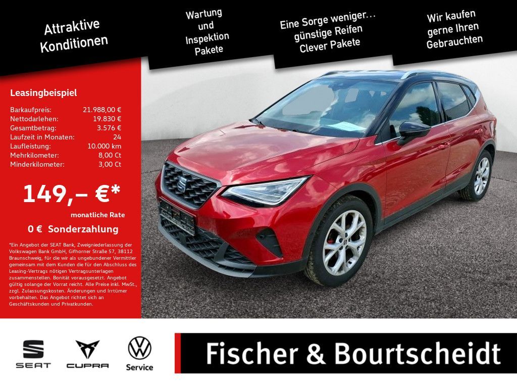 Seat Arona 1.0 TSI FR DCC KAMERA NAVI ACC FACEL. LED Leasing