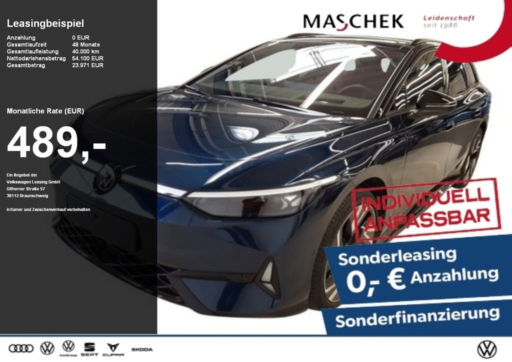 Volkswagen ID.7 Tourer GTX 86 kWh Wärmepumpe AHK Matrix HUD Leasing
