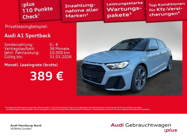 Audi A1 Sportback 30 TFSI S line S tronic ACC CarPlay Leasing