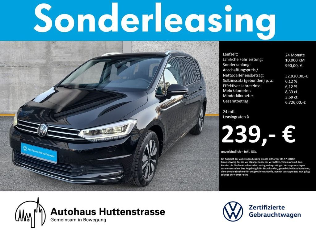Volkswagen Touran 1.5 TSI DSG Goal 7-Sitzer LED NAVI AHK Leasing
