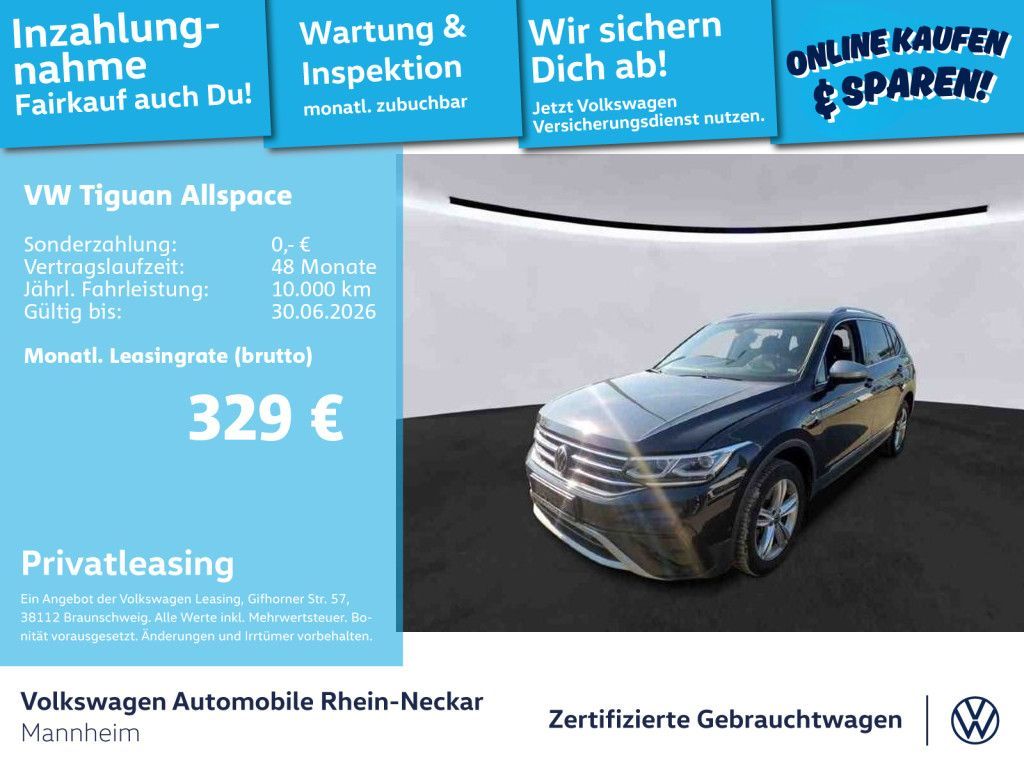 Volkswagen Tiguan Allspace 2.0 TDI Elegance DSG 4Motion Nav Leasing