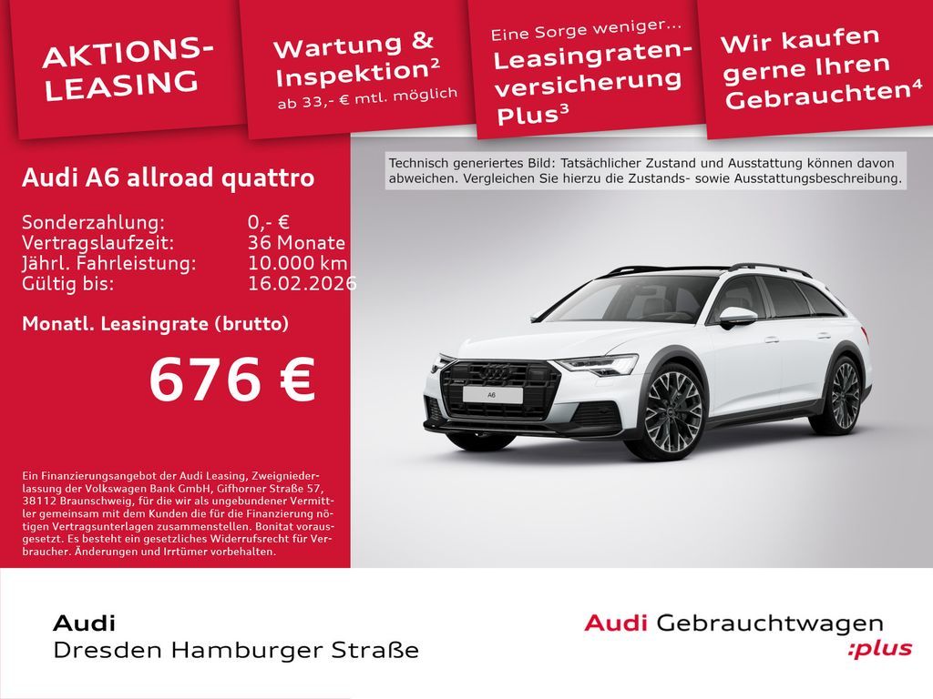 Audi A6 allroad quattro 55 TFSI S tronic Pano B&O Leasing