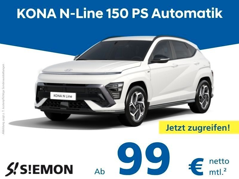 Hyundai KONA N Line 150 PS Automatik Gewerbeaktion Leasing