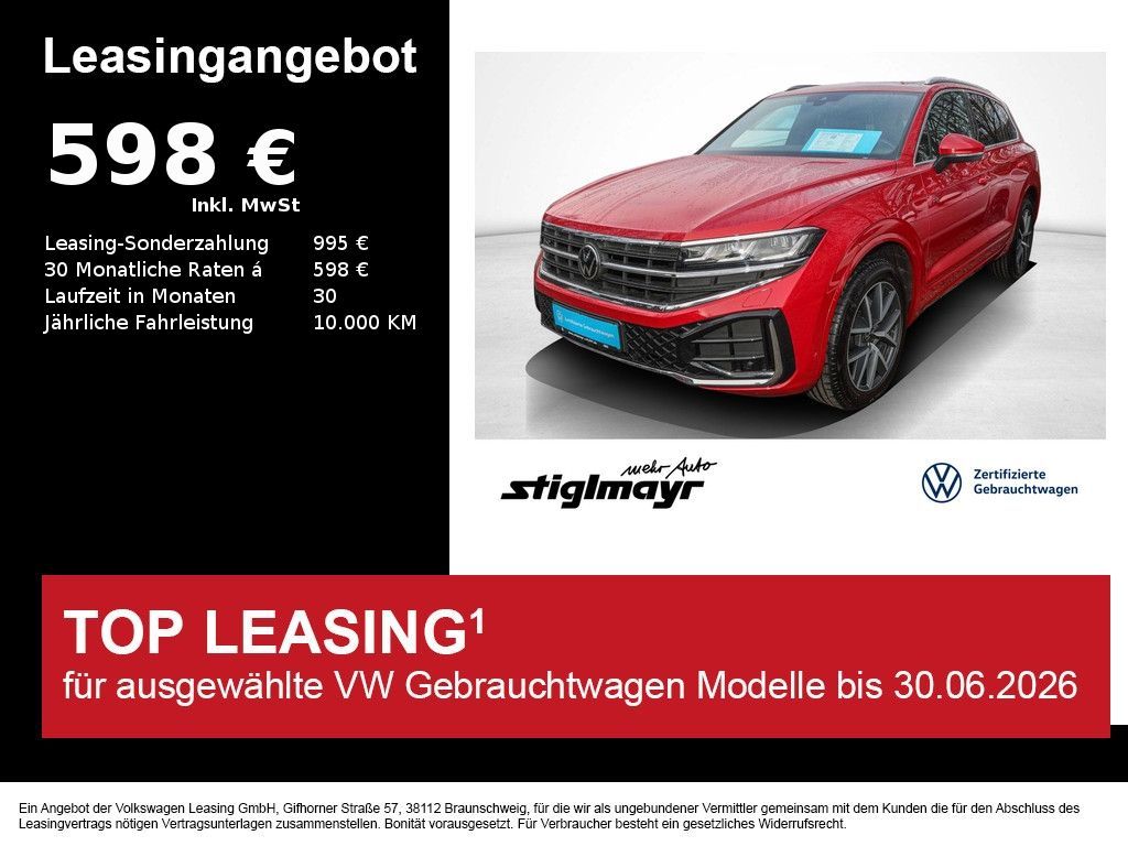Volkswagen Touareg R-line 3.0TDI HUD+IQ-LIGHT+PANO+STANDHZG Leasing