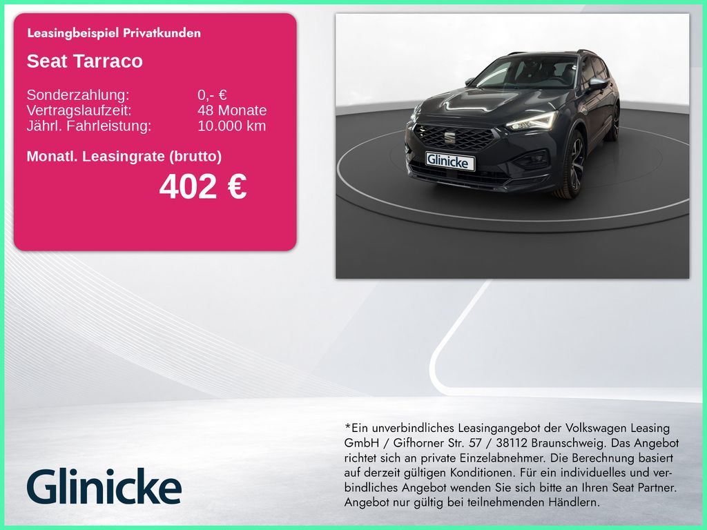 Seat Tarraco 1.4 eHybrid FR AHK Pano LED LM 19