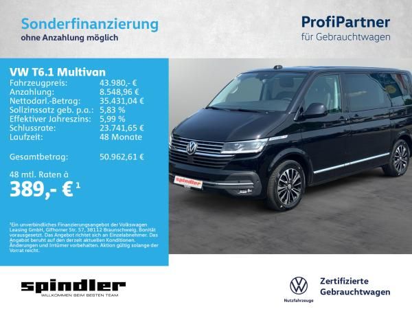 Volkswagen T6.1 Multivan Highline 4M DSG/ Navi, Standh, LED Leasing