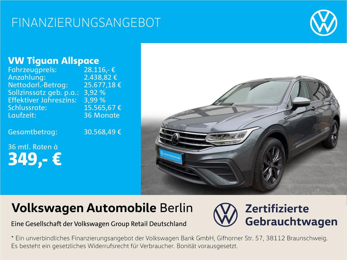Volkswagen Tiguan Allspace 1.5 TSI DSG Life LED SHZ ACC Leasing