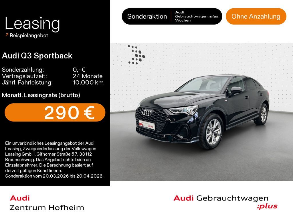 Audi Q3 Sportback 35 TDI S line S tro*Pano*LED*Virtua Leasing