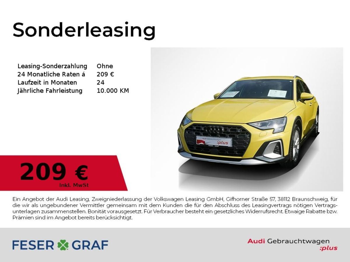 Audi A3 allstreet 35 TFSI AHK CarPlay LED PDC Sitzh. Leasing