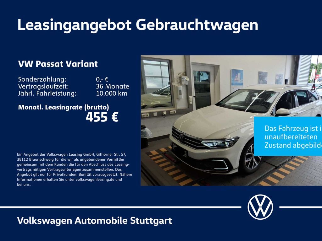 Volkswagen Passat Variant GTE 1.4 TSI Hybrid DSG Kamera AHK Leasing