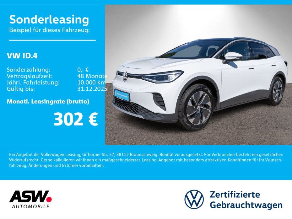 Volkswagen ID.4 Pure Performance LED NAV ACC WÄRMEPUMPE AHK Leasing