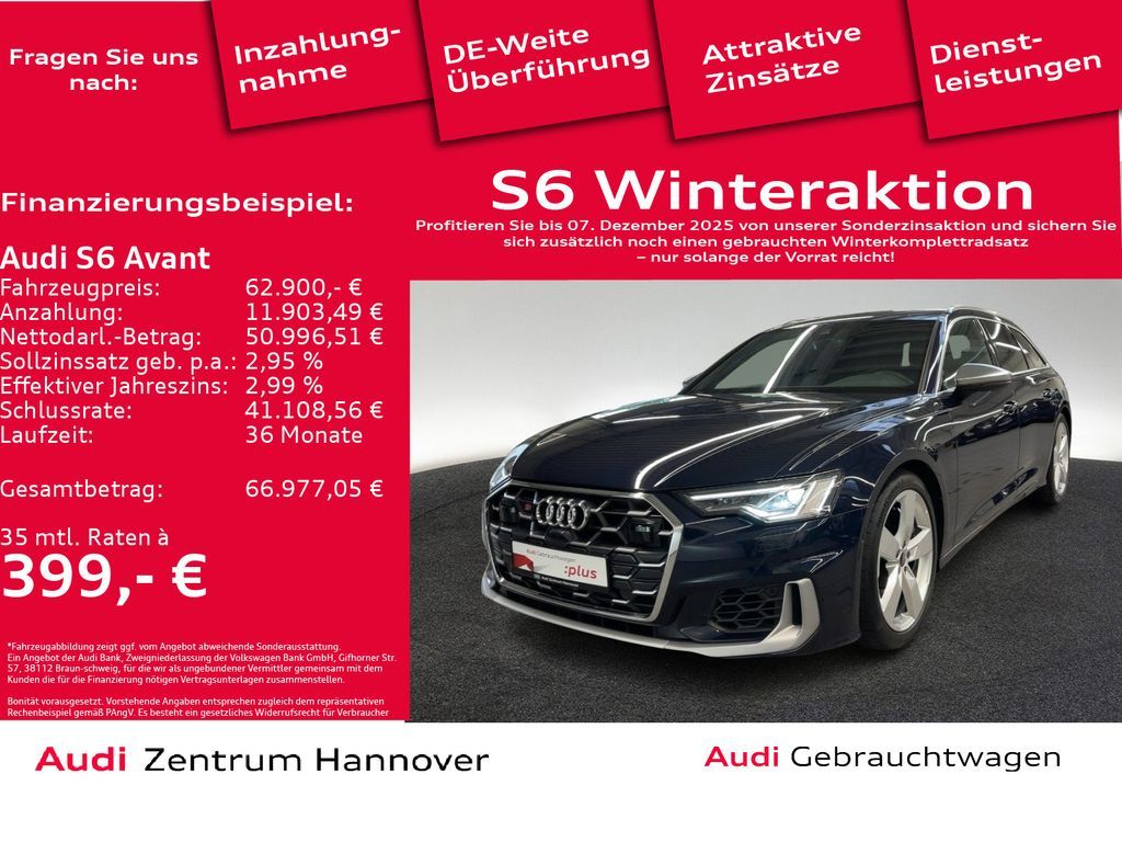 Audi S6 Avant 55 TDI quattro AHK Kamera ACC DAB CarPl Leasing