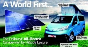 Elektroauto Nissan e-NV200 kann nun auch als Camping-Van gekauft werden. Bildquelle: Hillside Leisure