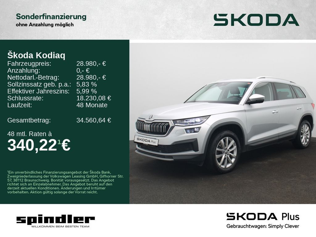 Skoda Kodiaq Style 2.0TDI DSG/ Pano, Matrix, Navi, AHK Leasing