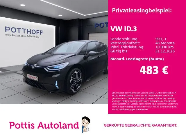 Volkswagen ID.3 GTX NAVI KAMERA PDC LED SHZG