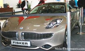 Elektroauto Fisker Karma auf der Cebit Hannover 2013