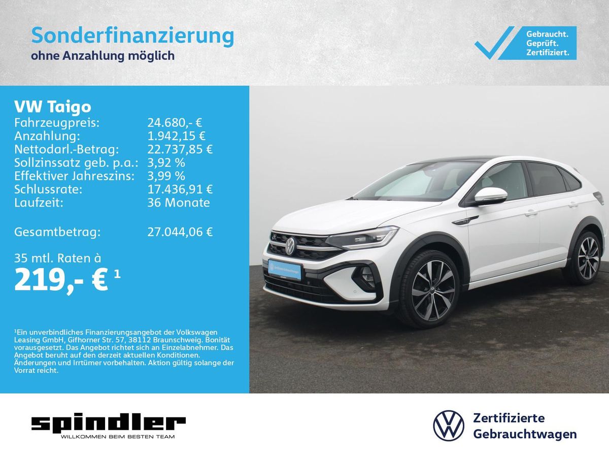 Volkswagen Taigo R-Line 1.5 TSI DSG / Pano, Matrix, Beats Leasing