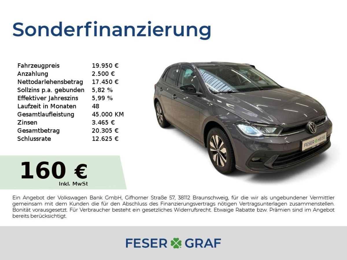 Volkswagen Polo Goal 1.0 TSI DSG/LED/Rear View/Sitzhzg. Leasing