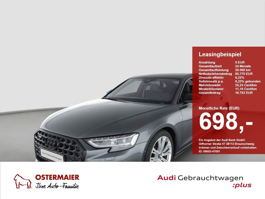 Audi A8 S-LINE ExP 60 TFSI NP:188tEUR! LEDER-EXKLUSIV Leasing