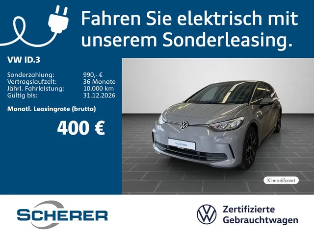 Volkswagen ID.3 Pro *Move* 150kW RFK Park Assist Plus ACC T