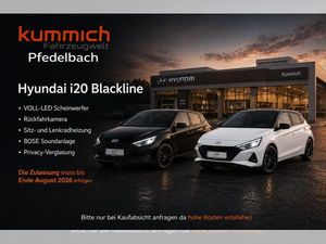 Hyundai i20 𝐁𝐥𝐚𝐜𝐤𝐥𝐢𝐧𝐞 SOFORT VERFÜGBAR❗Voll-LED💡BOSE🔊RÜCKFAHRKAMERA