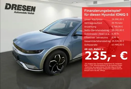 Hyundai Ioniq-5 58 KWh Heckantrieb 5dr