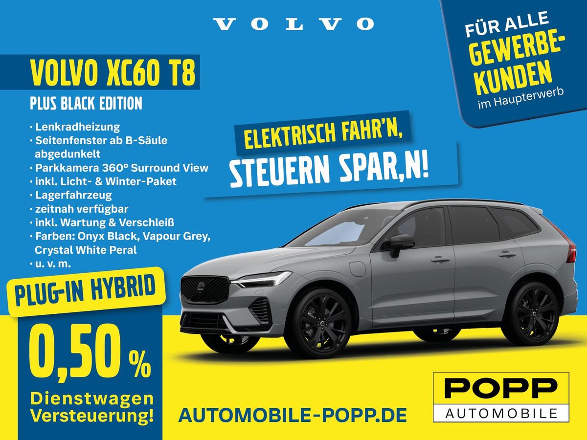 Volvo XC60 T8 Plug-in Hybrid Plus Black Edition Leasing