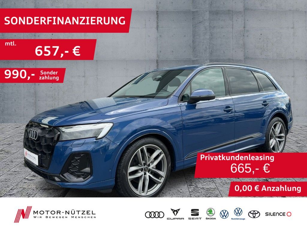 Audi Q7 50 TDI QU S-LINE MATRIX+NAVI+AHK+AIR+HuD+360° Leasing