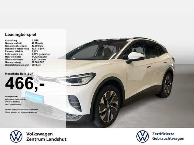 Volkswagen ID.4 Pro 4Motion electric 360 ACC AHK AUT Kam.