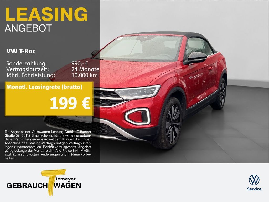 Volkswagen T-Roc Cabrio 1.0 TSI GOAL LED+ LM17 ASSIST KAMER Leasing