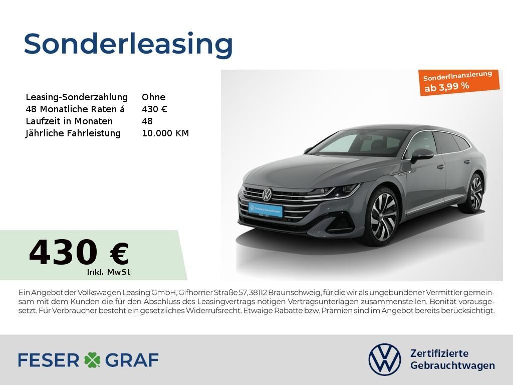 Volkswagen Arteon SB R-Line 2.0 TSI DSG Navi AHK Kamera LED Leasing