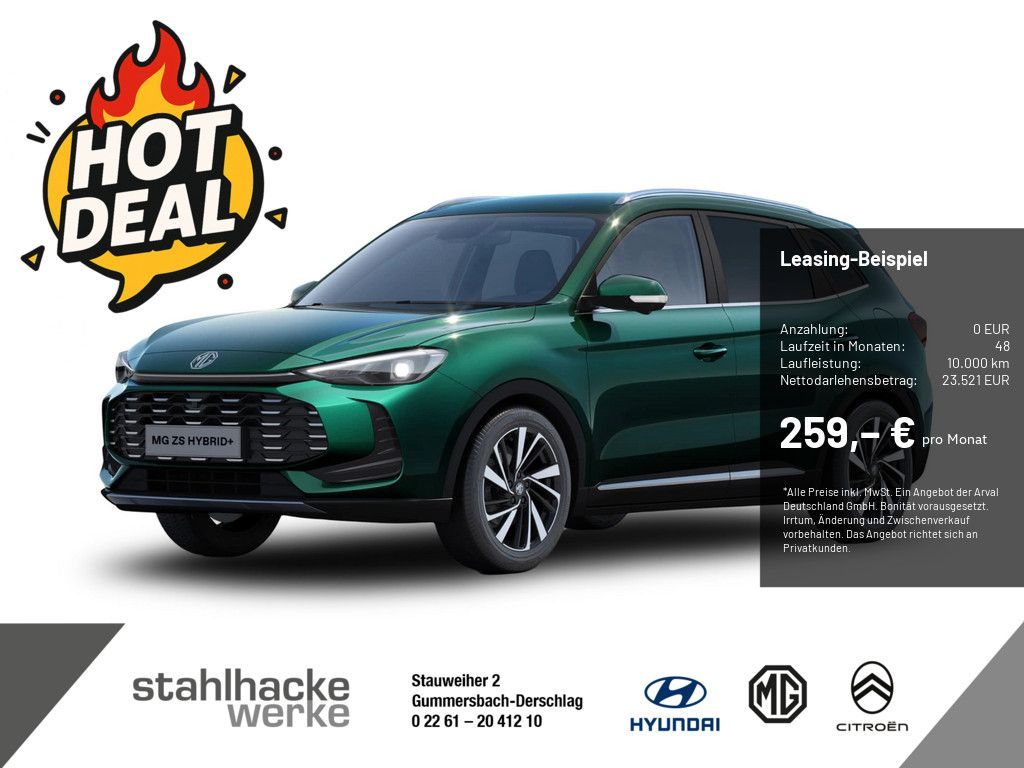 MG ZS Hybrid Luxury Automatik 197PS Preis nur gülti Leasing