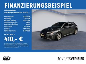 Audi A3 Sportback S line 40 TFSI e KAMERA+LED+NAVI